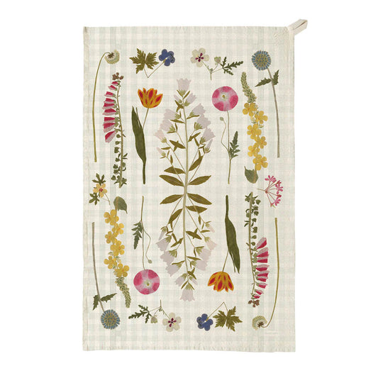 Organic Cotton Tea Towel - The Living Herbarium