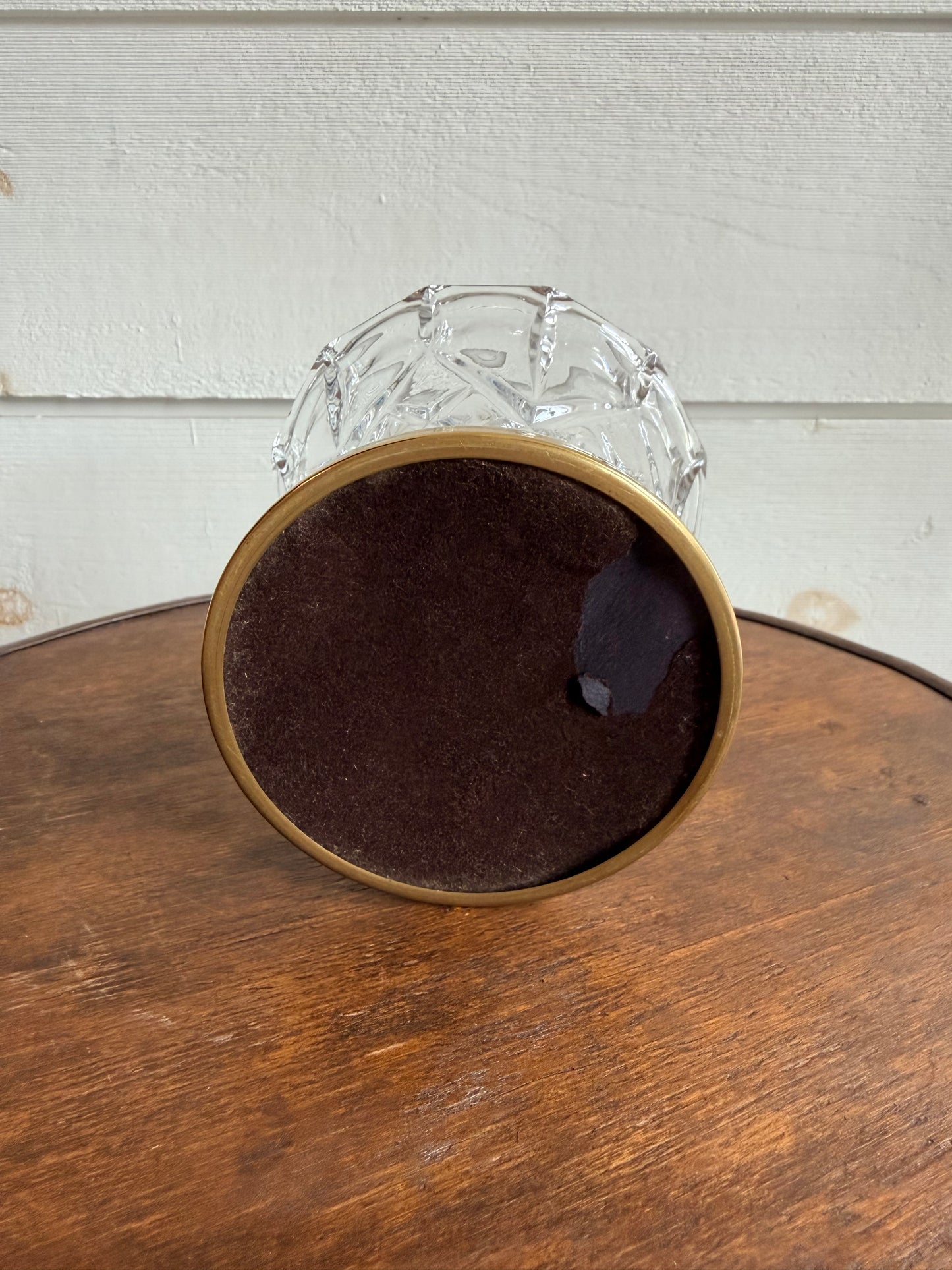 Crystal Bowl w/ Gold-Toned Base
