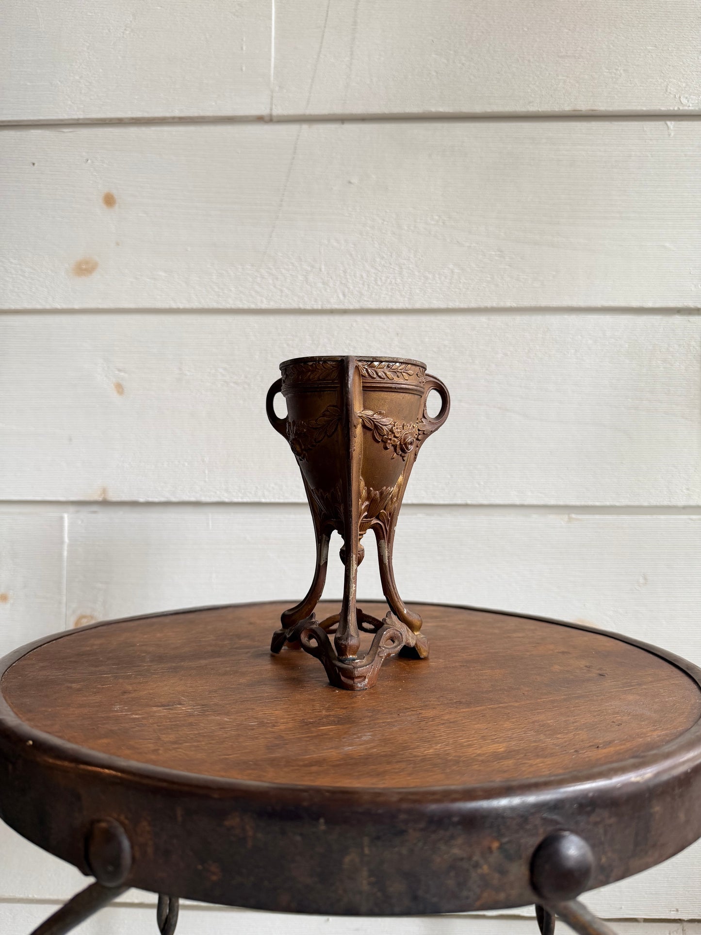 1920's Art Nouveau Bronze Incense Burner/Vase