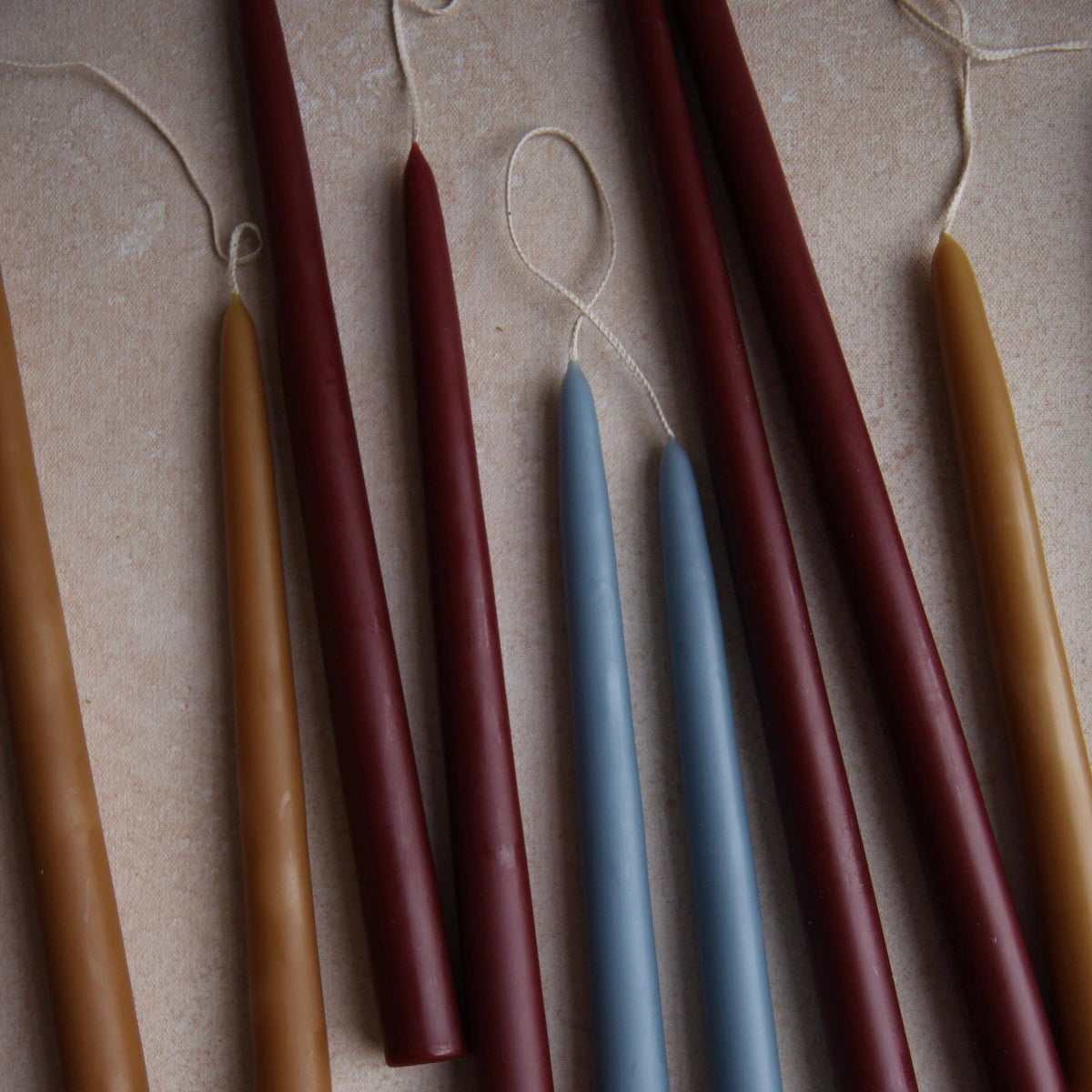 12" Original Dipped Taper Candles - Garnet