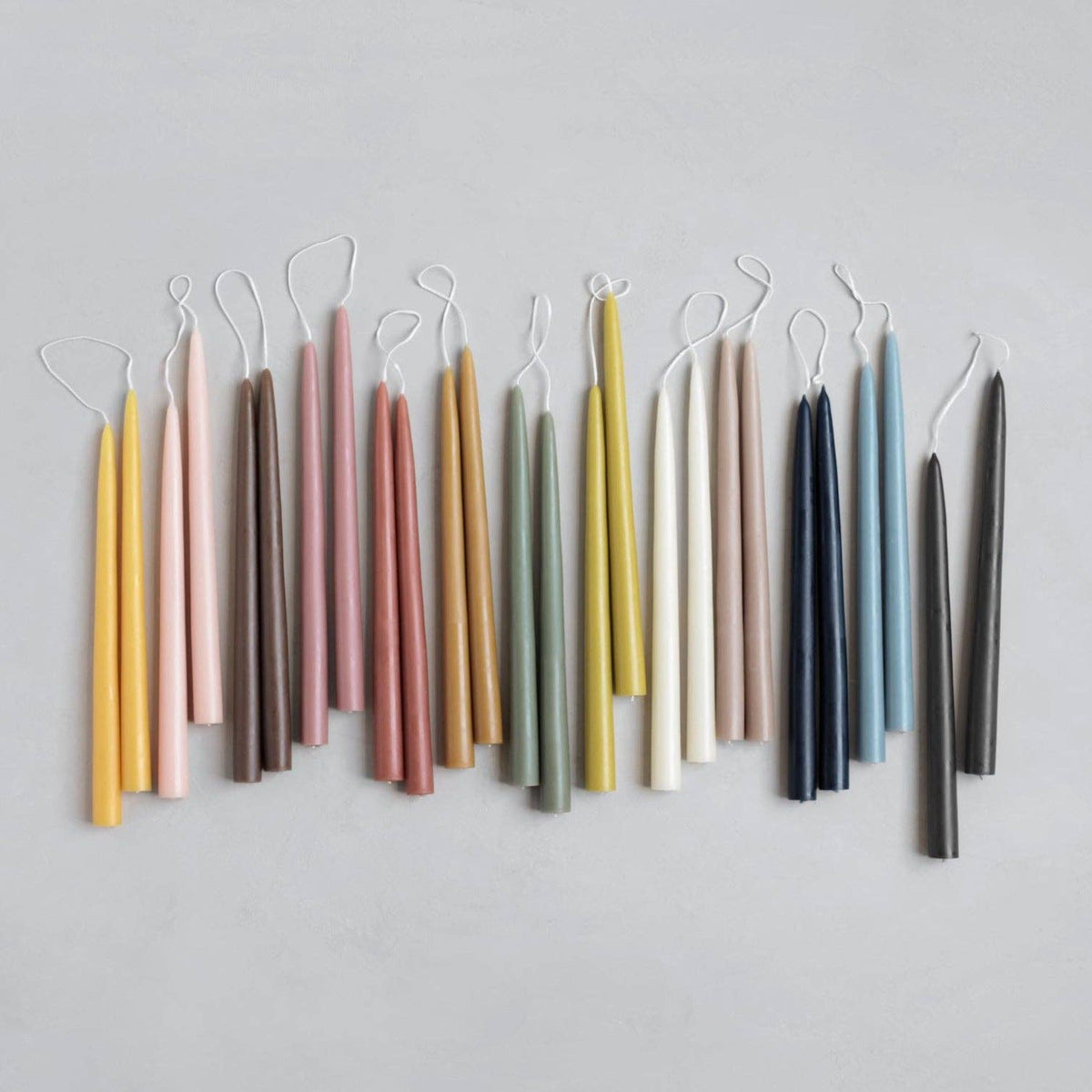 12" Original Dipped Taper Candles - Rose