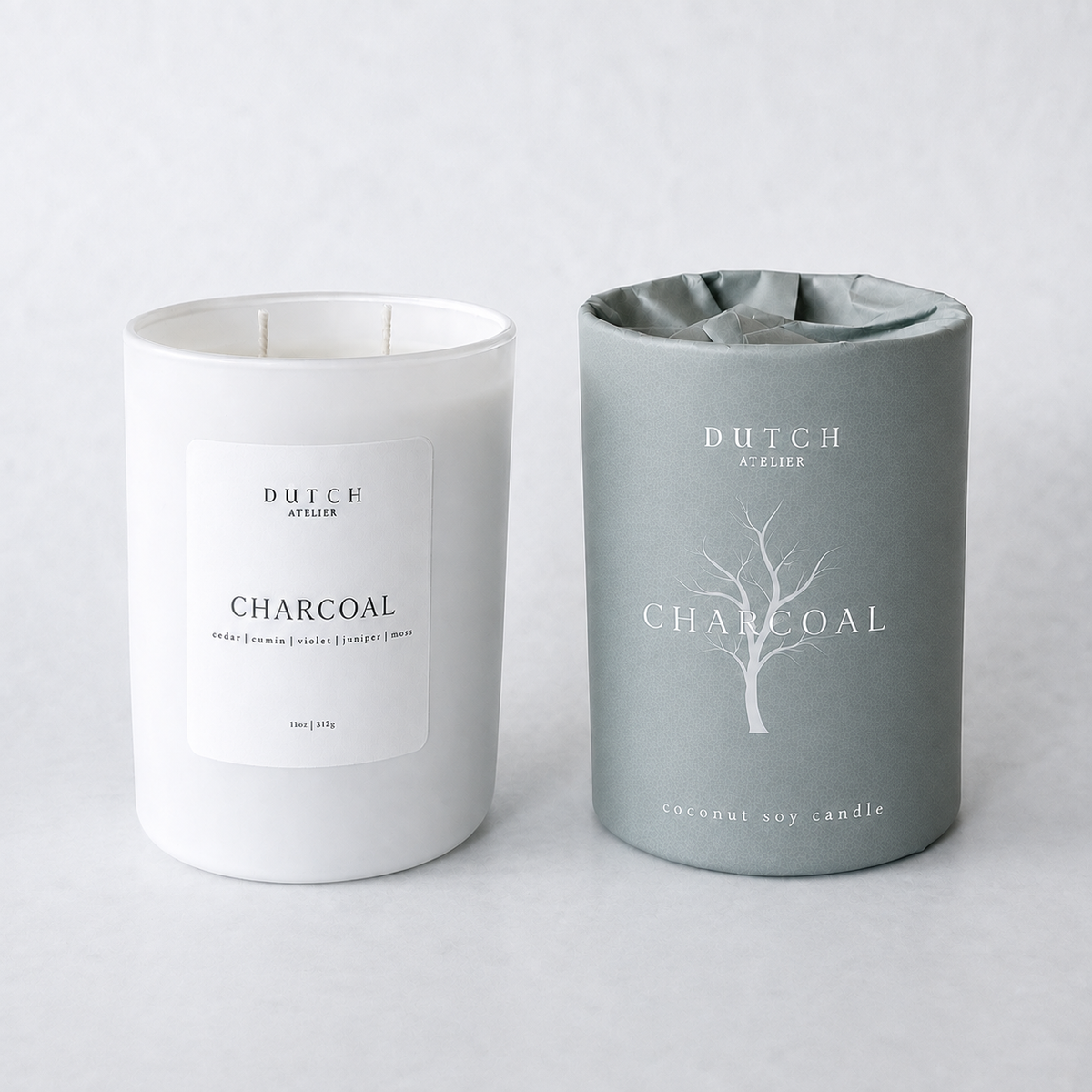 Charcoal 11 oz Candle