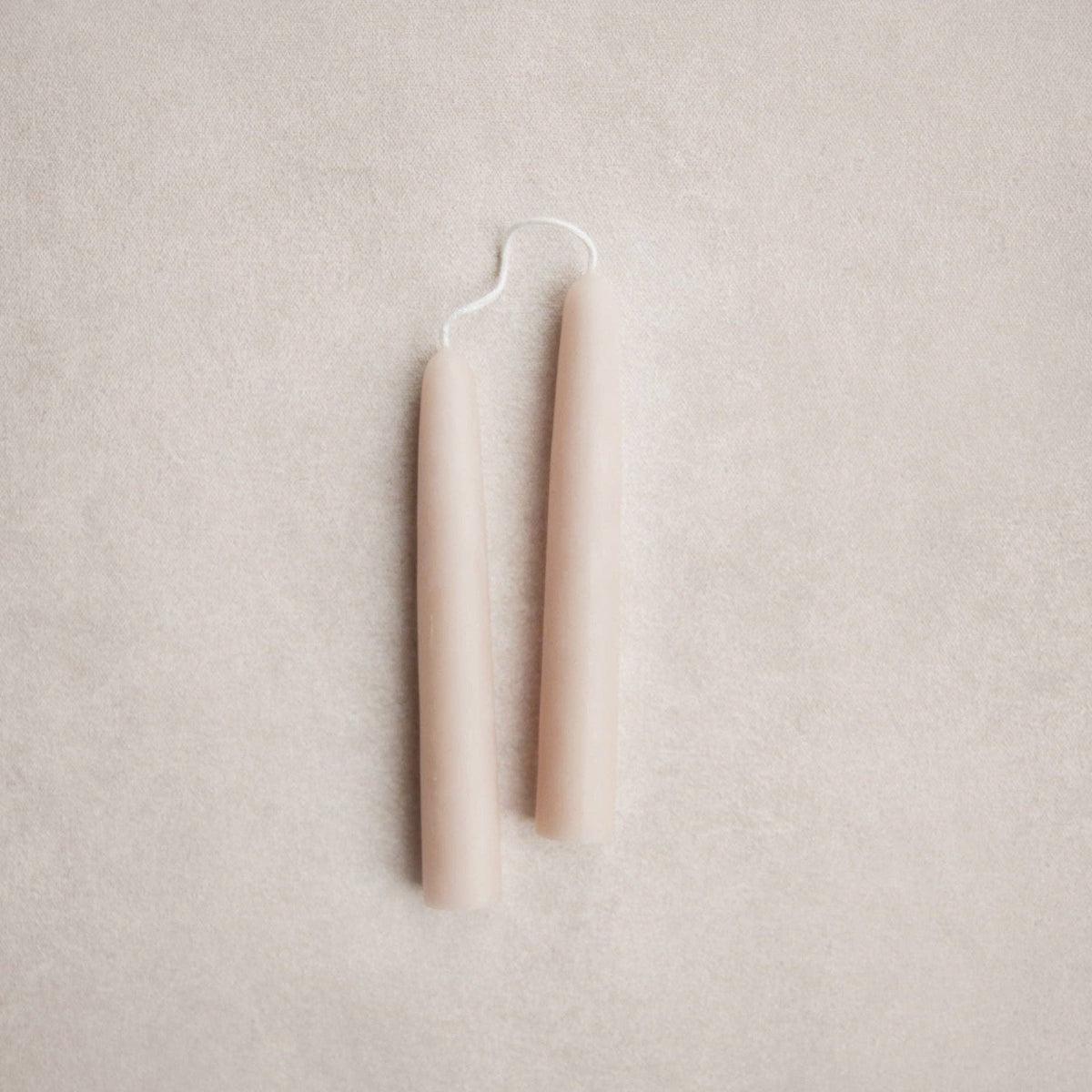 6" Heirloom Beeswax Taper Candles - Salt