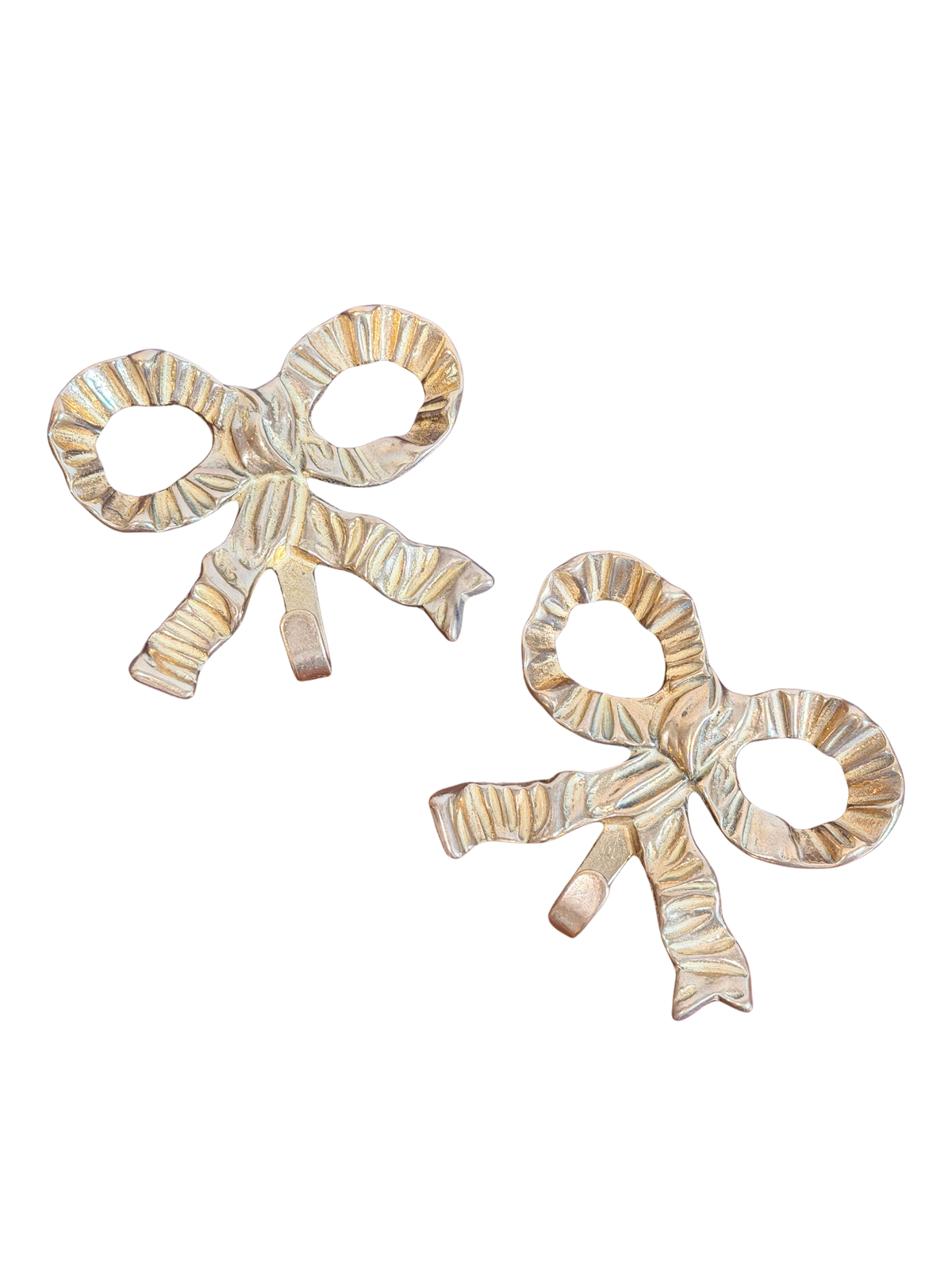 Andrea by Sadek Brass Ribbon Bow Wall Hook