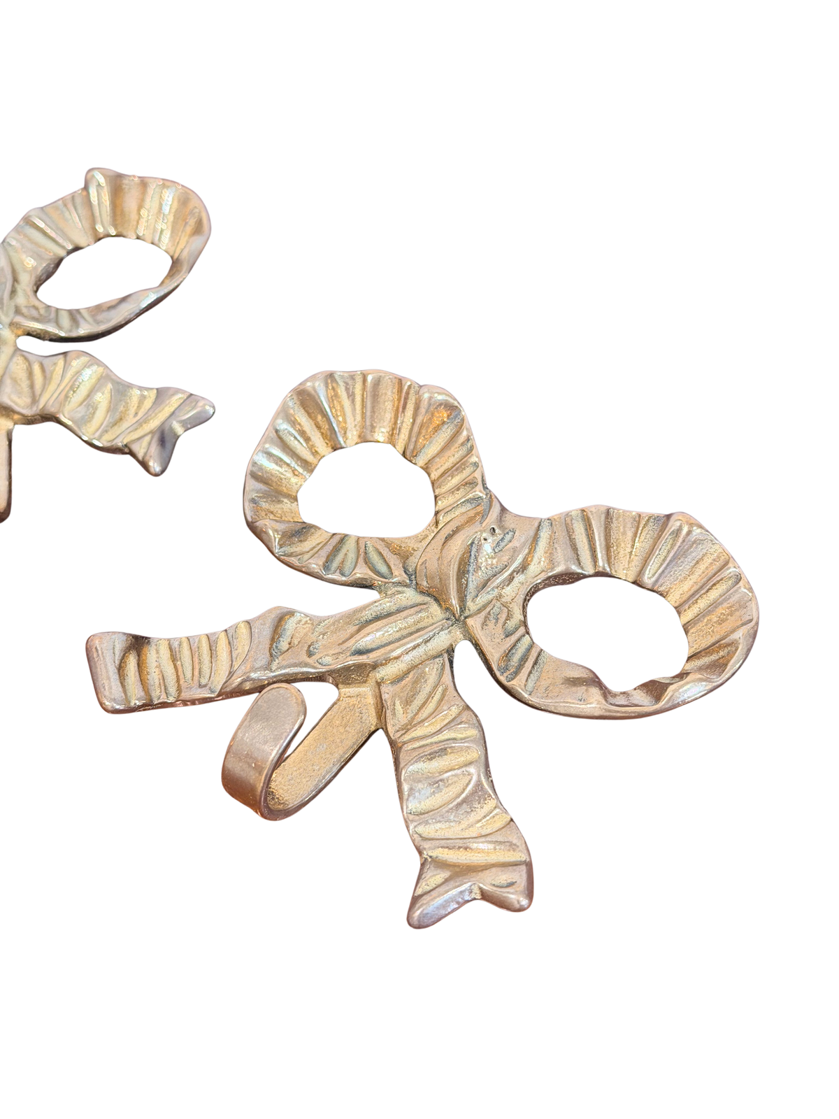 Andrea by Sadek Brass Ribbon Bow Wall Hook