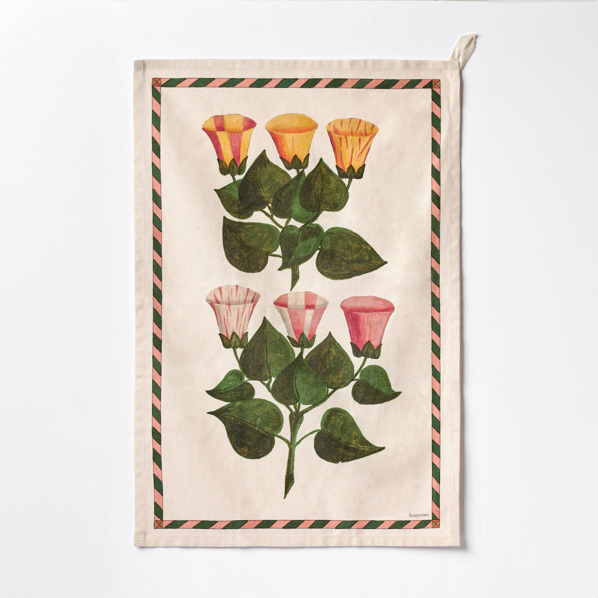 Organic Cotton Single Tea Towel - Festival of Flowers