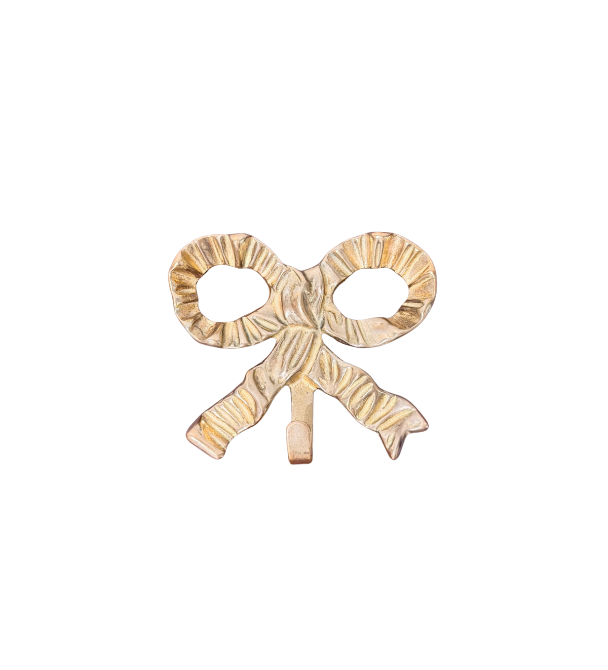 Andrea by Sadek Brass Ribbon Bow Wall Hook
