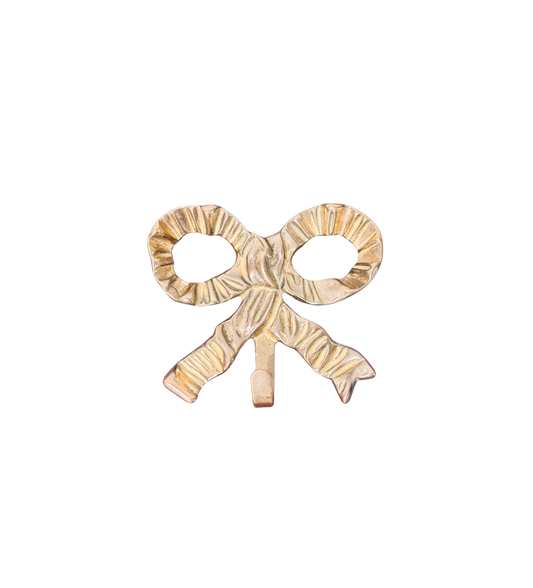 Andrea by Sadek Brass Ribbon Bow Wall Hook
