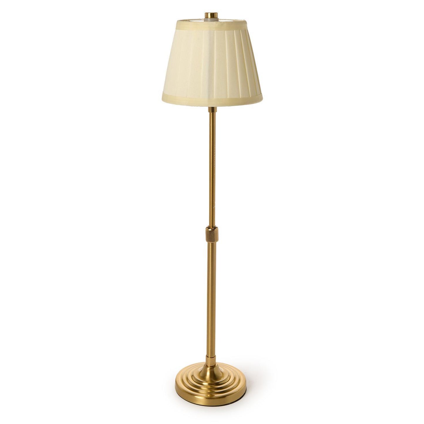 LED Portable Adjustable Table Lamp w/ Pleated Fabric Shade