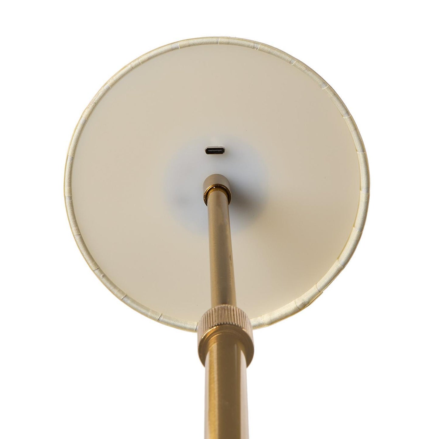 LED Portable Adjustable Table Lamp w/ Pleated Fabric Shade