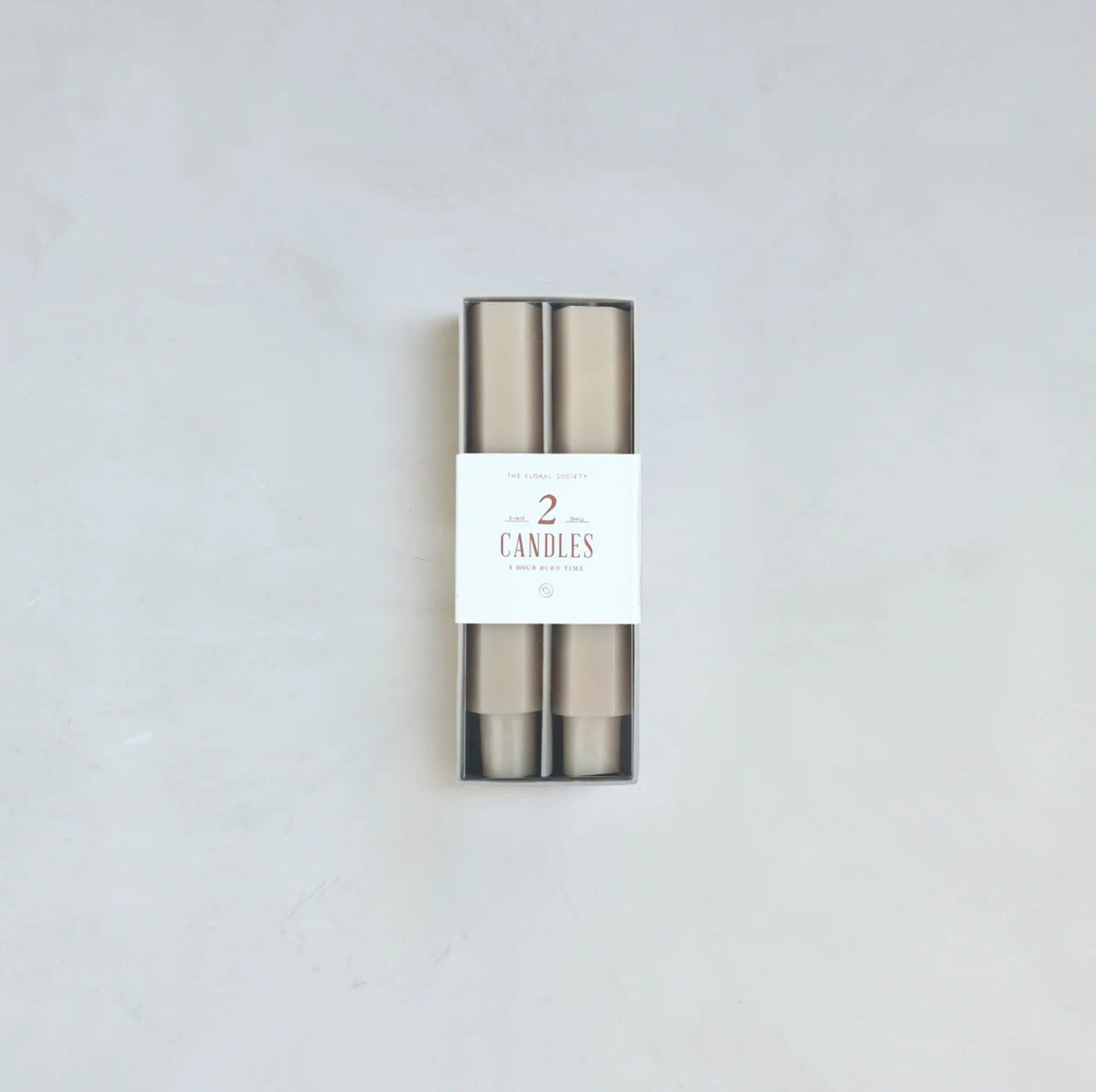 6" Fancy Taper Candles - Parchment