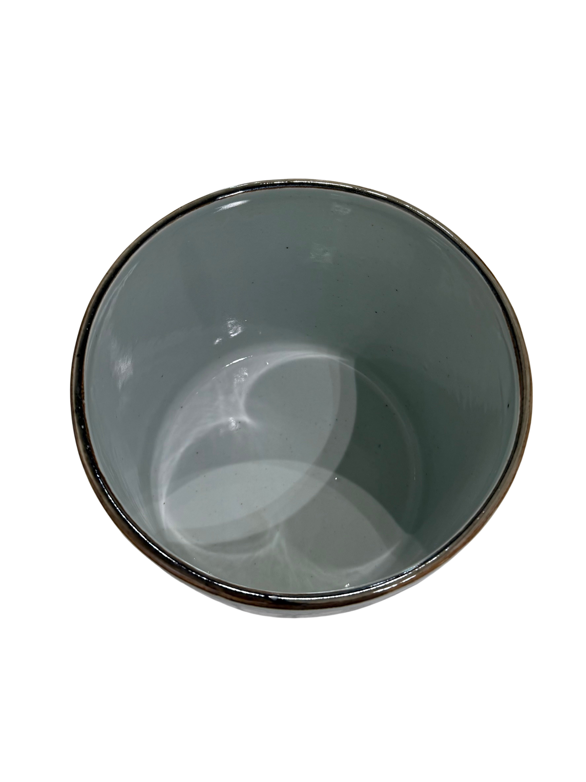 Blue & White Garden Scene Vase/Planter