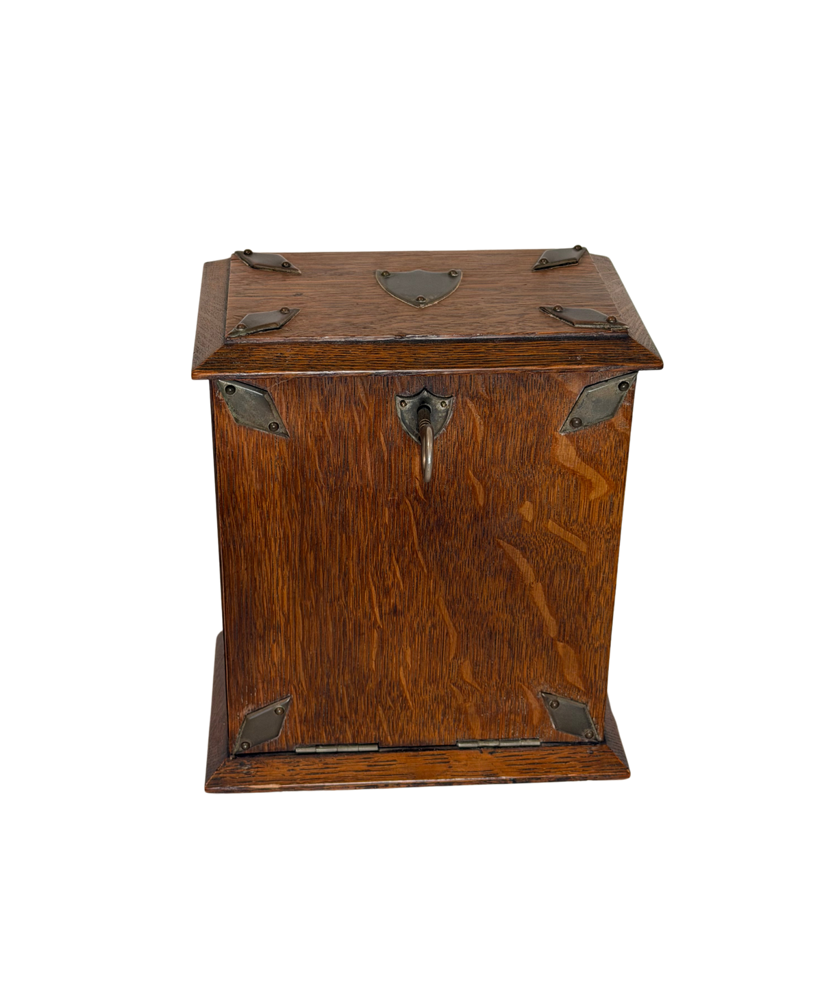 Antique English Edwardian Stationery Box with Key