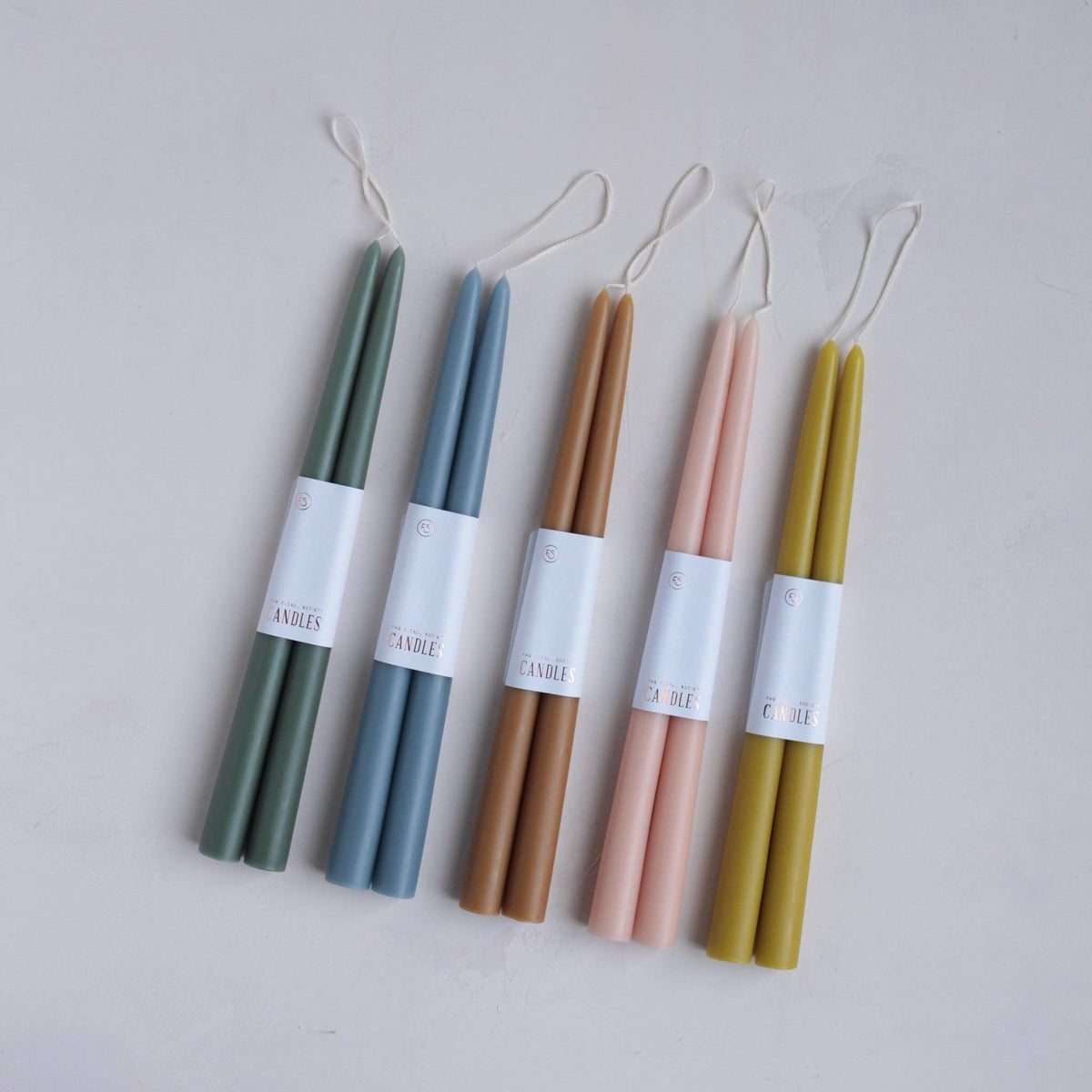 12" Original Dipped Taper Candles - Citrine