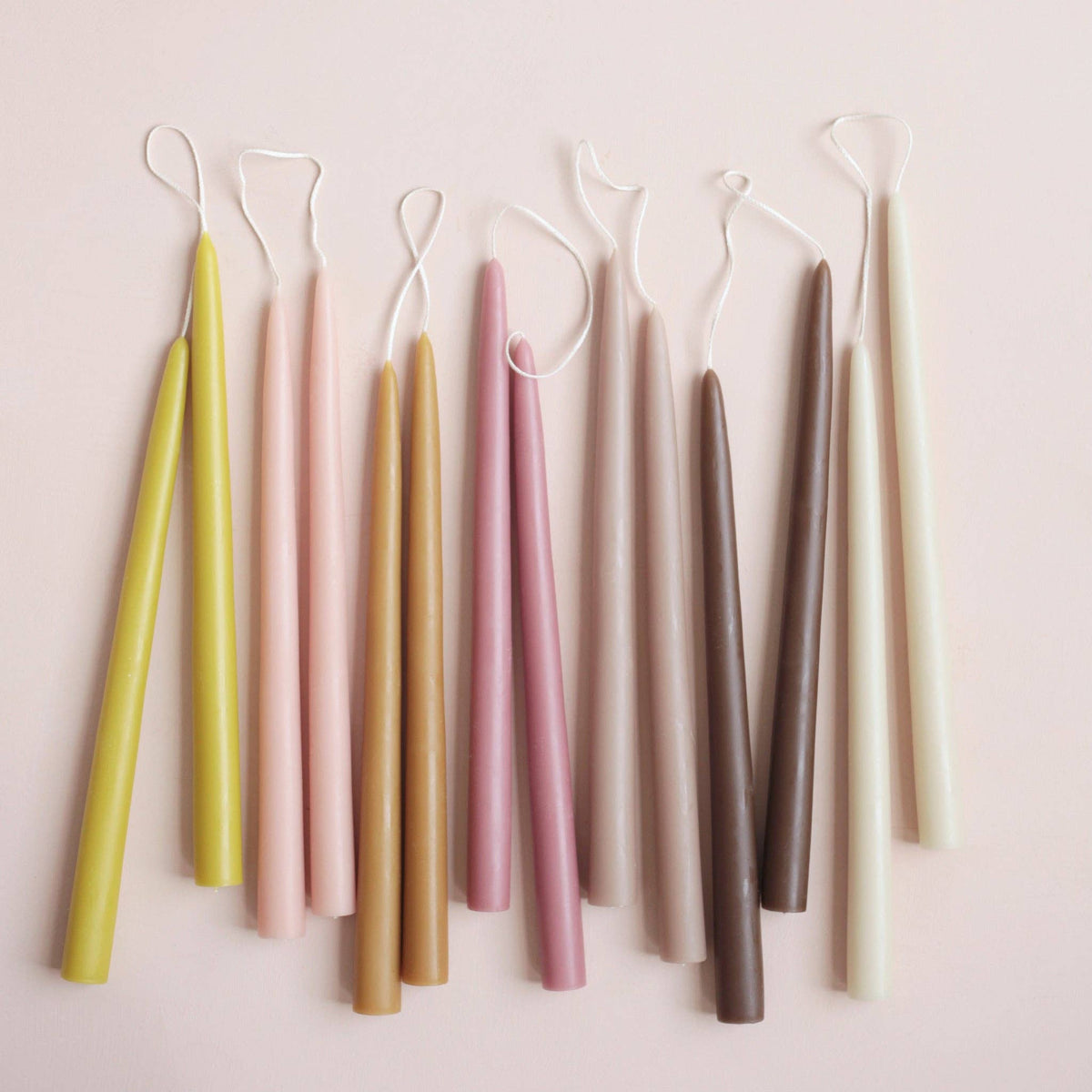 12" Original Dipped Taper Candles - Peat