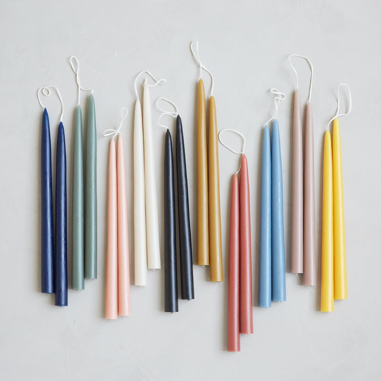 12" Dipped Taper Candles