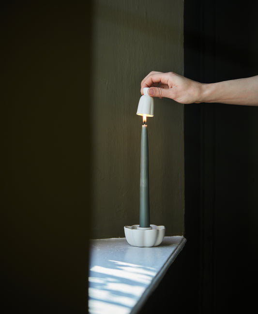 Ceramic Fleur Candle Snuffer