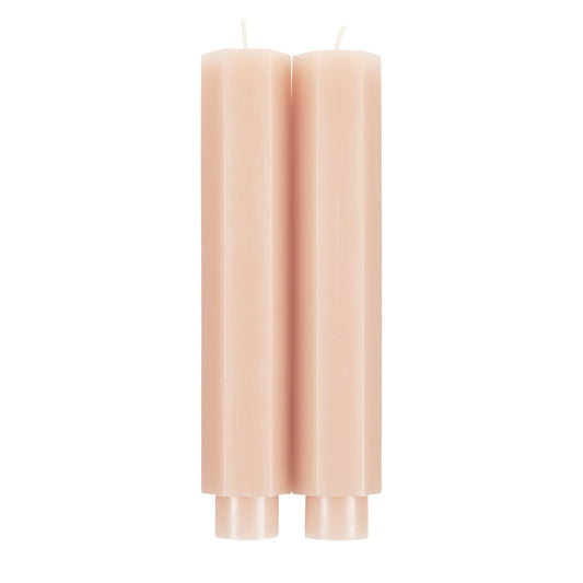 6" Fancy Taper Candles - Petal