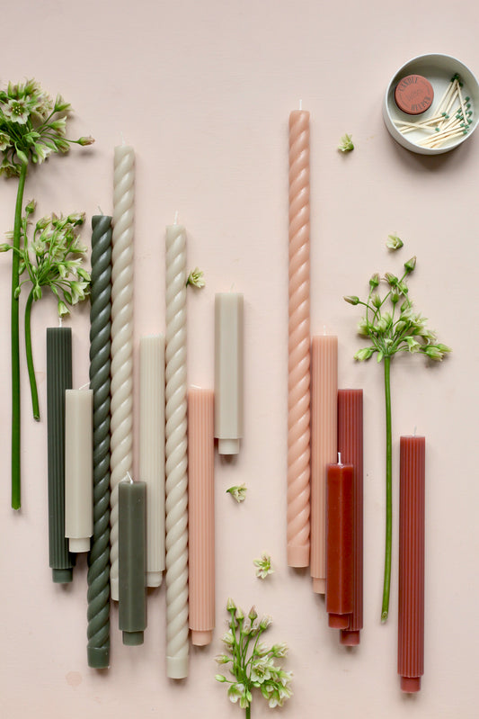 6" Fancy Taper Candles