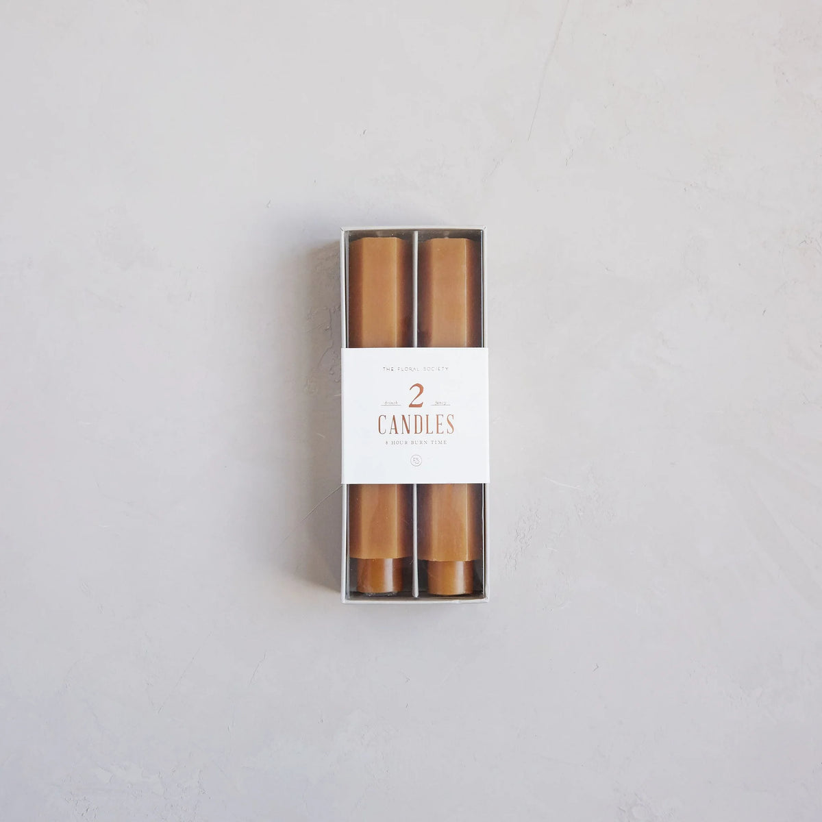 6" Fancy Taper Candles - Miel
