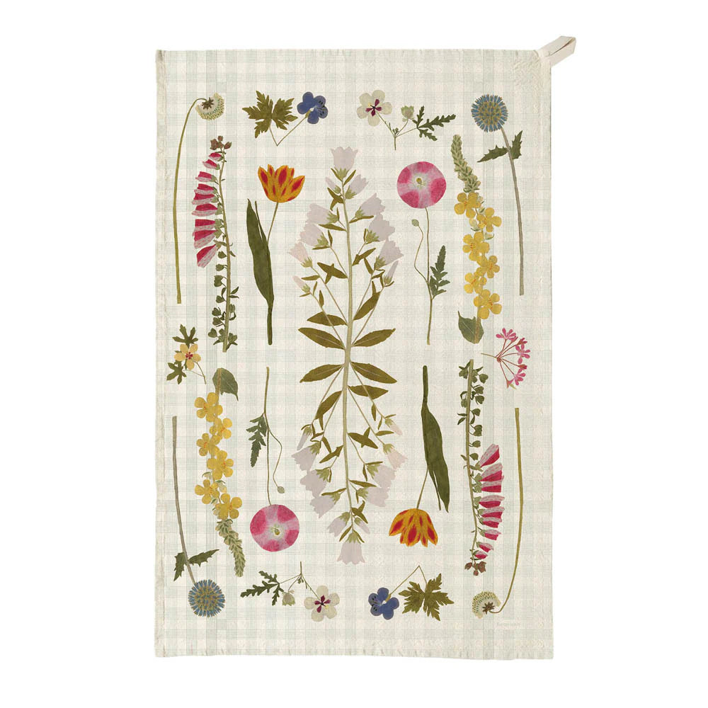 Organic Cotton Tea Towel - The Living Herbarium