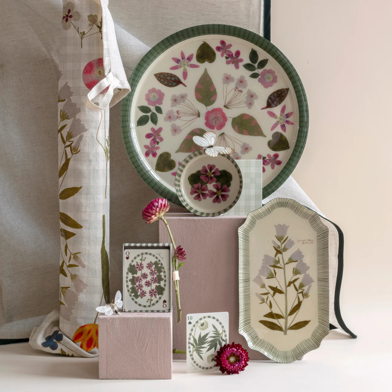 Organic Cotton Tea Towel - The Living Herbarium