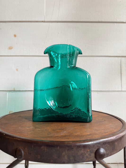 Blenko Green Glass Water Pitcher/Vase