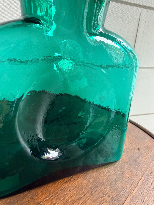 Blenko Green Glass Water Pitcher/Vase