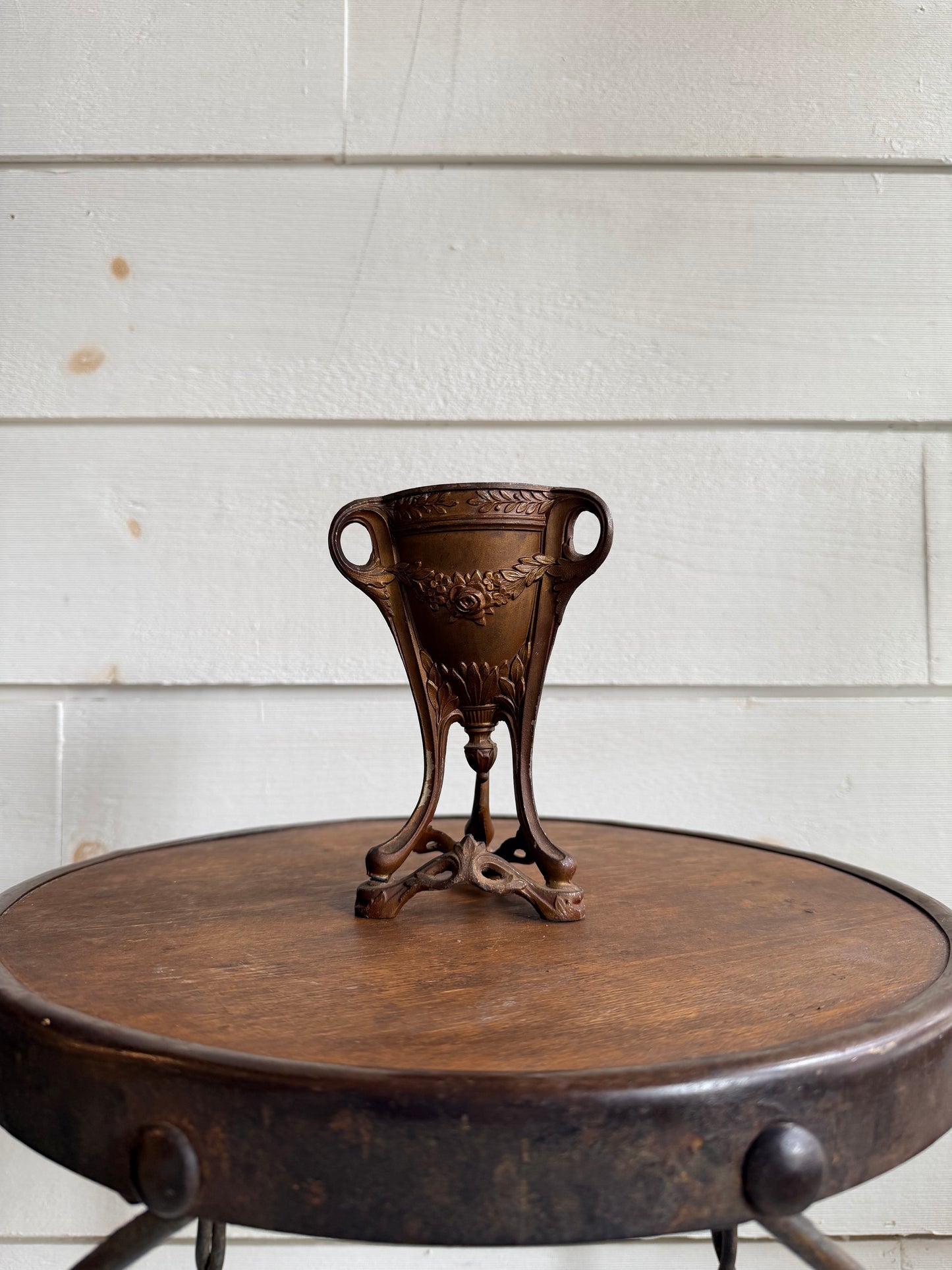 1920's Art Nouveau Bronze Incense Burner/Vase