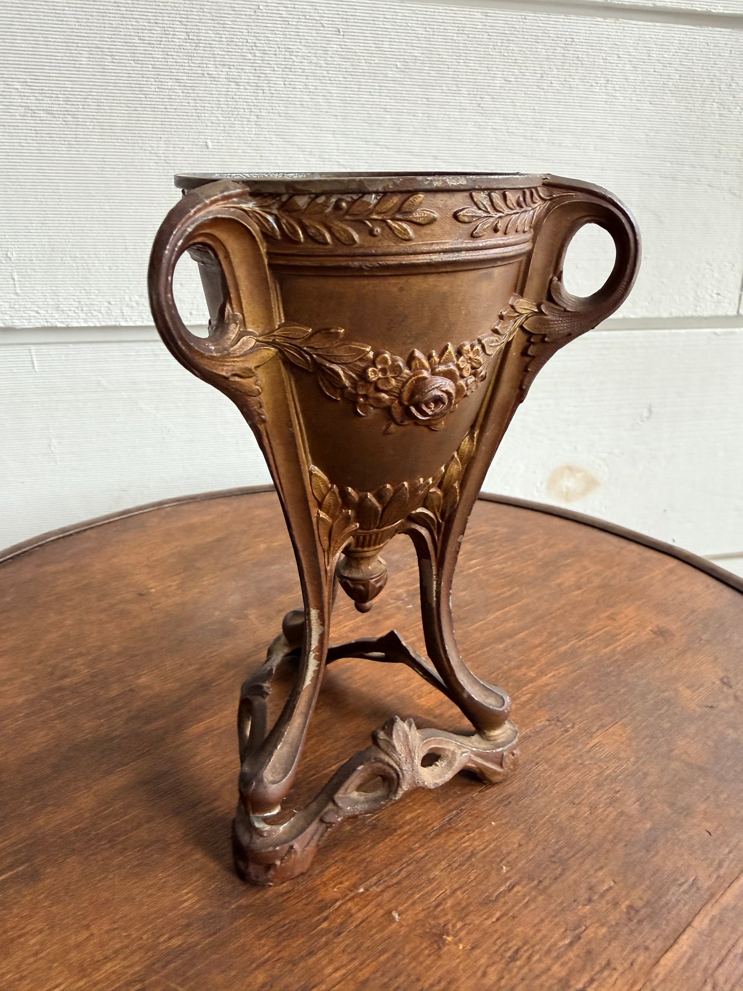 1920's Art Nouveau Bronze Incense Burner/Vase