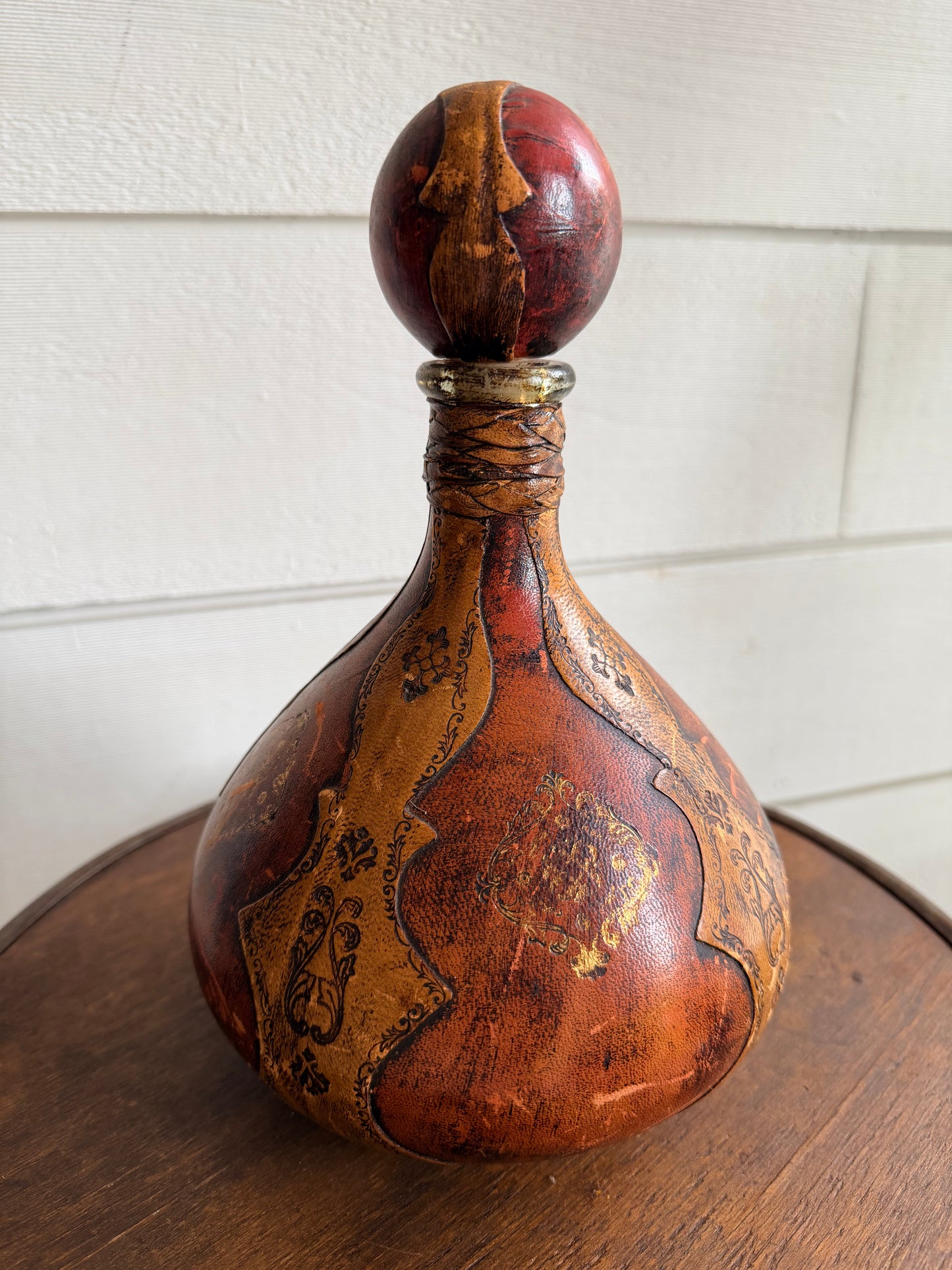 Italian Leather Decanter