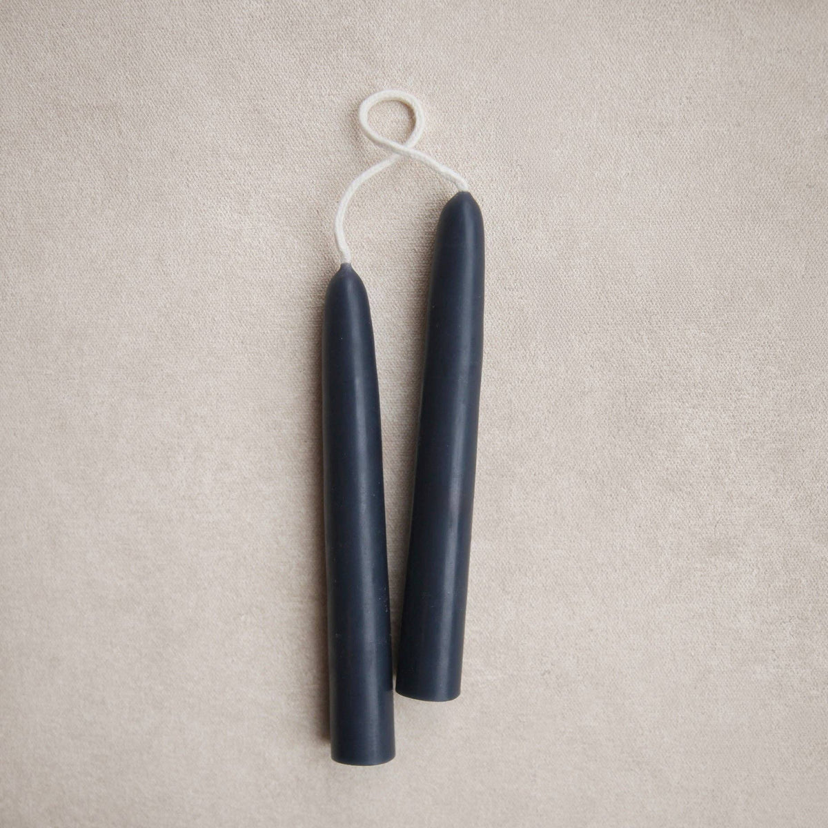 6" Heirloom Beeswax Taper Candles - Ink