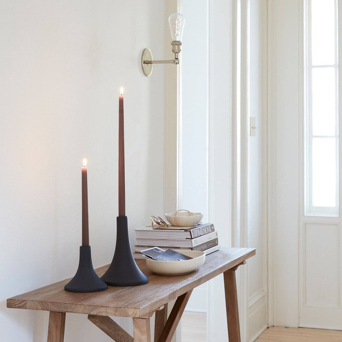 12" Original Dipped Taper Candles - Peat