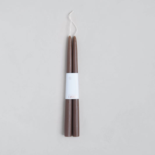 12" Original Dipped Taper Candles - Peat