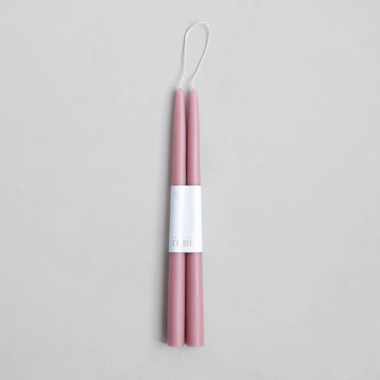 12" Original Dipped Taper Candles - Rose