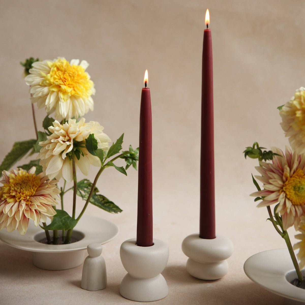 12" Original Dipped Taper Candles - Garnet