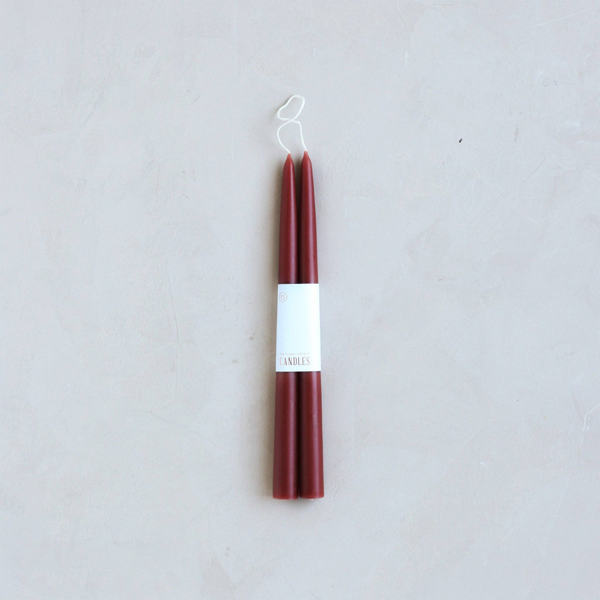12" Original Dipped Taper Candles - Garnet