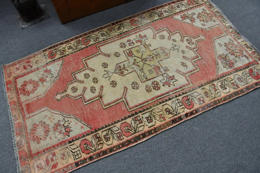 Vintage 3'6" x 6'1" Red Turkish Wool Rug